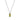 Collier Zirkonia in olivgrün mit Baguetteschliff 6x3mm Silber 925/000 rhodiniert