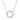 Collier Kreis mit 18 Zirkonia weiß Silber 925/000 rhodiniert