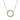 Collier Kreis mit 18 Zirkonia weiß/olivgrün Silber 925/000 rhodiniert