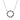 Collier Kreis mit 18 Zirkonia weiß/schwarz Silber 925/000 rhodiniert