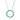 Collier Kreis mit 10 Zirkonia smaragdgrün in Baguetteschliff Silber 925/000 rhodiniert
