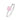 Damenring mit Zirkonia rund 6mm Pink Silber 925/000 rhodiniert