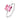 Damenring mit Zirkonia 8x8mm Pink Silber 925/000