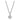 Collier mit Zirkonia weiß Ø 5mm Silber 925/000 rhodiniert