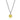 Collier mit Zirkonia gelb Ø 5mm Silber 925/000 rhodiniert