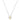 Collier mit Anhänger Klee 38+7cm Silber 925/000 rhodiniert Bicolor