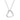 Collier mit Anhänger Herz Zirkonia Silber 925/000 rhodiniert