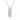Collier Anhänger 3-reihig mit Zirkonia Silber 925/000 rhodiniert