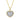 Collier mit Anhänger Herz 34 Zirkonia Silber 925/000 Bicolor
