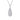Collier Anhänger Drop Zirkonia Silber 925/000 rhodiniert