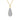 Collier Anhänger Drop Zirkonia Silber 925/000 vergoldet