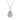 Collier Anhänger Drop Zirkonia Silber 925/000 rhodiniert