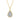 Collier Anhänger Drop Zirkonia Silber 925/000 vergoldet