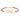 Textilarmband rot mit Infinity-Element & Zirkonia Silber 925/000 vergoldet