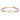Textilarmband rot mit Herzen & Zirkonia Silber 925/000 vergoldet
