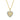 Collier mit Korbanhänger Herz & Zirkonia Silber 925/000 vergoldet