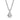 Collier mit Zirkonia 8mm 40+5cm Silber 925/000