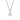 Collier mit Zirkonia in Topfenform Silber 925/000 rhodiniert