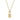 Collier mit Zirkonia 6x4mm gelb Silber 925/000 vergoldet