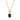 Collier mit Spinell schwarz 6x4mm Silber 925/000 vergoldet
