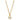 Collier mit Zirkonia Hexagon Silber 925/000 vergoldet