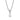 Collier mit Zirkonia in Topfenform Silber 925/000 rhodiniert