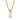 Collier mit Zirkonia in Tropfenform 6x4mm Silber 925/000 vergoldet