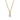 Collier mit Zirkonia 6x3mm Silber 925/000 vergoldet
