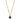 Collier mit Zirkonia blau 5mm Silber 925/000 vergoldet