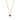 Collier mit Zirkonia schwarz 40+5cm Silber 925/000 vergoldet