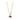 Collier mit braunen/roten/weißen Kristall Silber 925/0000 vergoldet