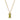 Collier Zirkonia in Olivgrün mit Baguetteschliff 6x3mm Silber 925/000 vergoldet