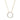 Collier Kreis mit 10 Zirkonia in Baguetteschliff Silber 925/000 vergoldet