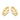 Klappcreolen diamantiert mit 12 Zirkonia 13/2.3mm Gold 585/000