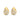 Ohrstecker Tropfen 18 Zirkonia Gold 585/000
