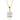 Collier mit Anhänger Zirkonia 6x6mm Gold 585/000