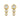 Ohrstecker mit 6 Zirkonia Gold 585/000