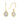 Ohrhänger Zirkonia 6mm Gold 585/000