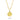 Collier mit Anhänger Zirkonia gelb 4 mm Gold 585/000