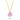 Collier mit Anhänger Zirkonia rosa 4 mm Gold 585/000