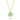 Collier mit Anhänger Zirkonia peridot 4 mm Gold 585/000