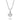 Collier mit Anhänger Zirkonia 4mm Weißgold 585/000