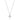 Collier mit Anhänger Zirkonia 6mm Weißgold 585/000