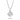 Collier mit Anhänger Zirkonia 6mm Weißgold 585/000