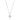 Collier mit Anhänger Zirkonia 6mm Weißgold 585/000