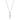 Collier mit Anhänger Zirkonia in Baguetteform Weißgold 585/000