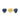Ohrstecker Herz Zirkonia blau Gold 585/000