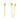 Ohrstecker mit Kette/Zirkonia 3mm Gold 585/000