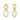Ohrstecker mit 62 Zirkonia Gold 585/000