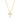 Collier mit Anhänger Kreuz 16 Zirkonia Gold 585/000